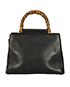 Nymphaea Bamboo Handle Shoulder Bag, back view